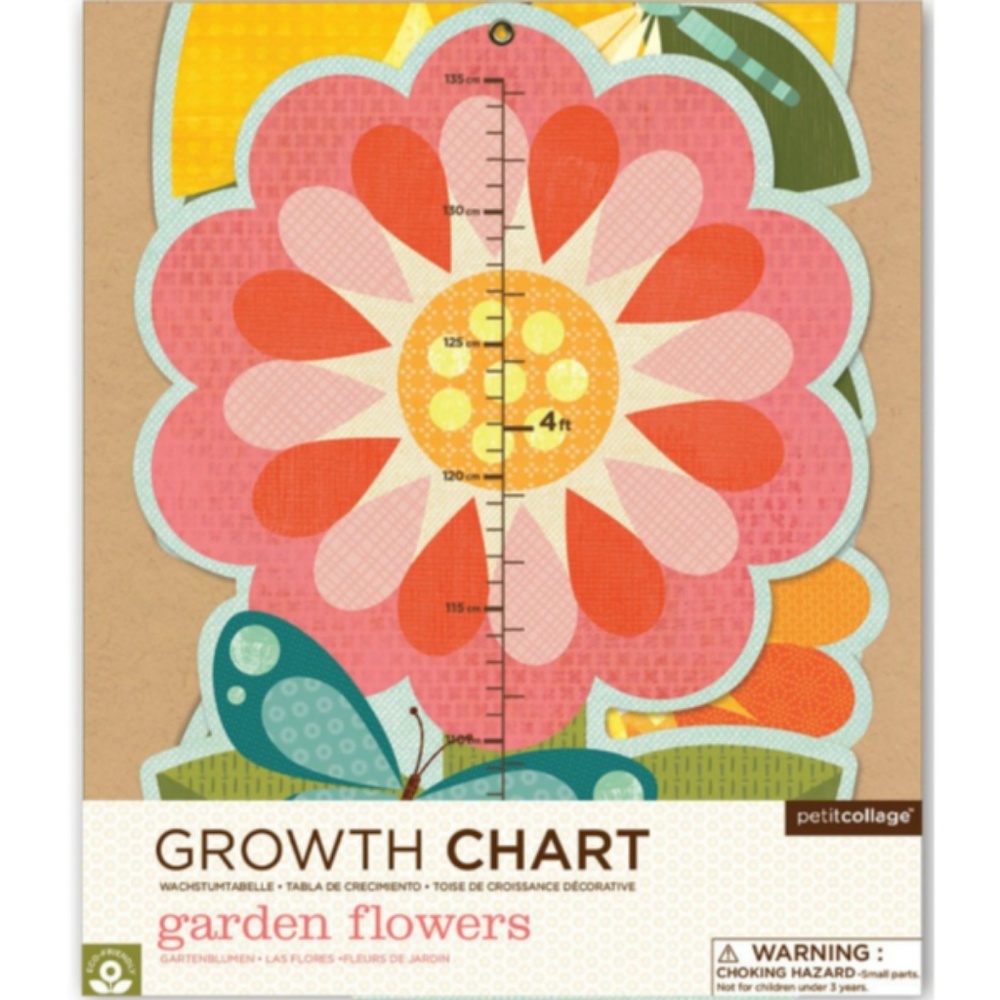 NWT Girls Flower Growth Chart Shower Gift - Picture 4 of 5